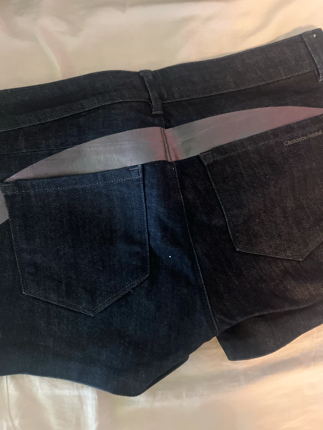 Chalayan/Mavi Denim Shorts with Accent Panels - photo 4