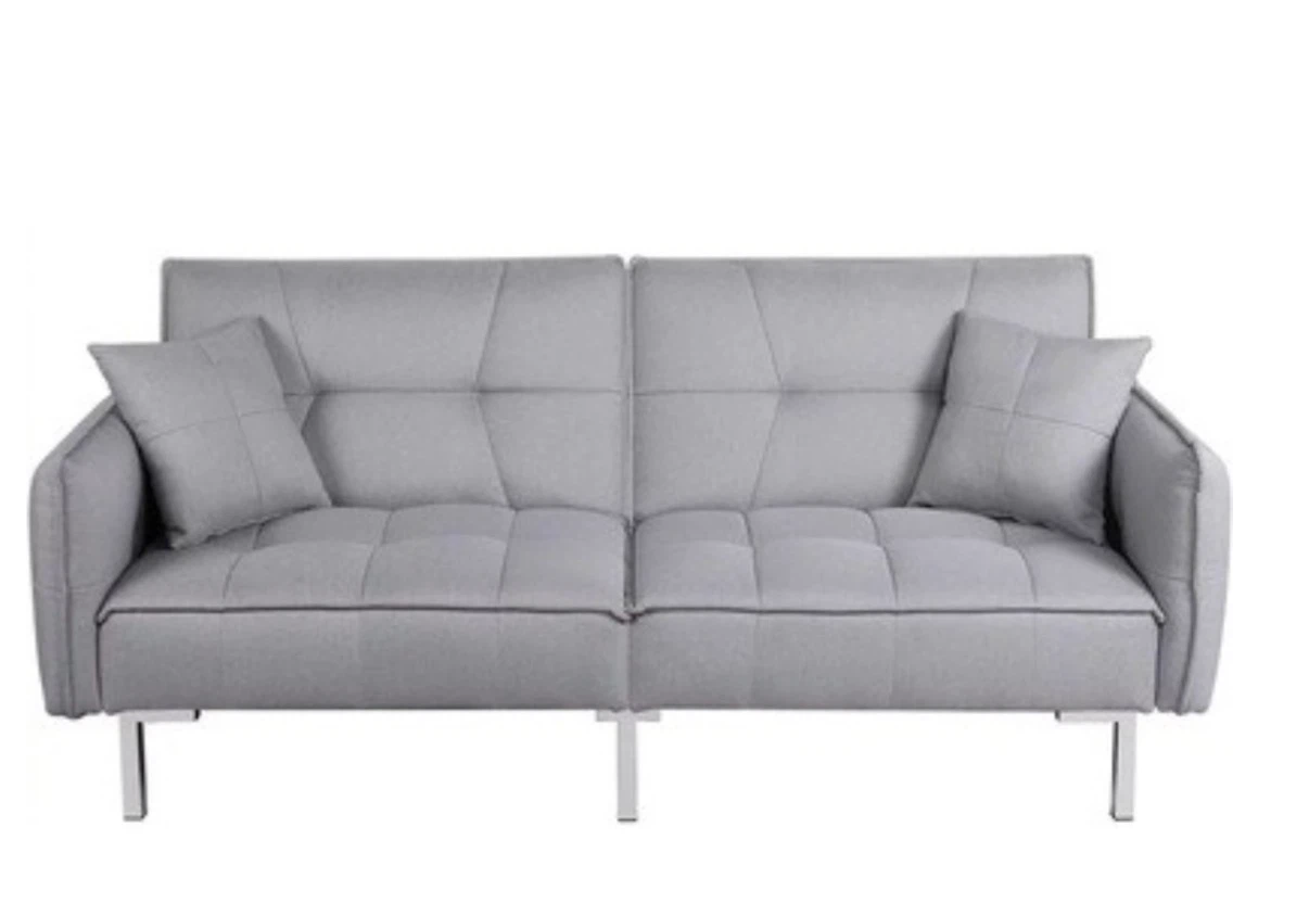 Grey Tufted Sofa Bed - photo 3