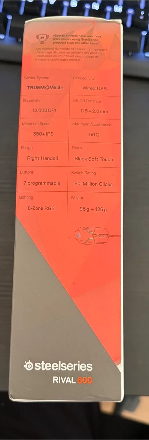 Selling Steelseries Rival 600 Wired Gaming Mouse - photo 3