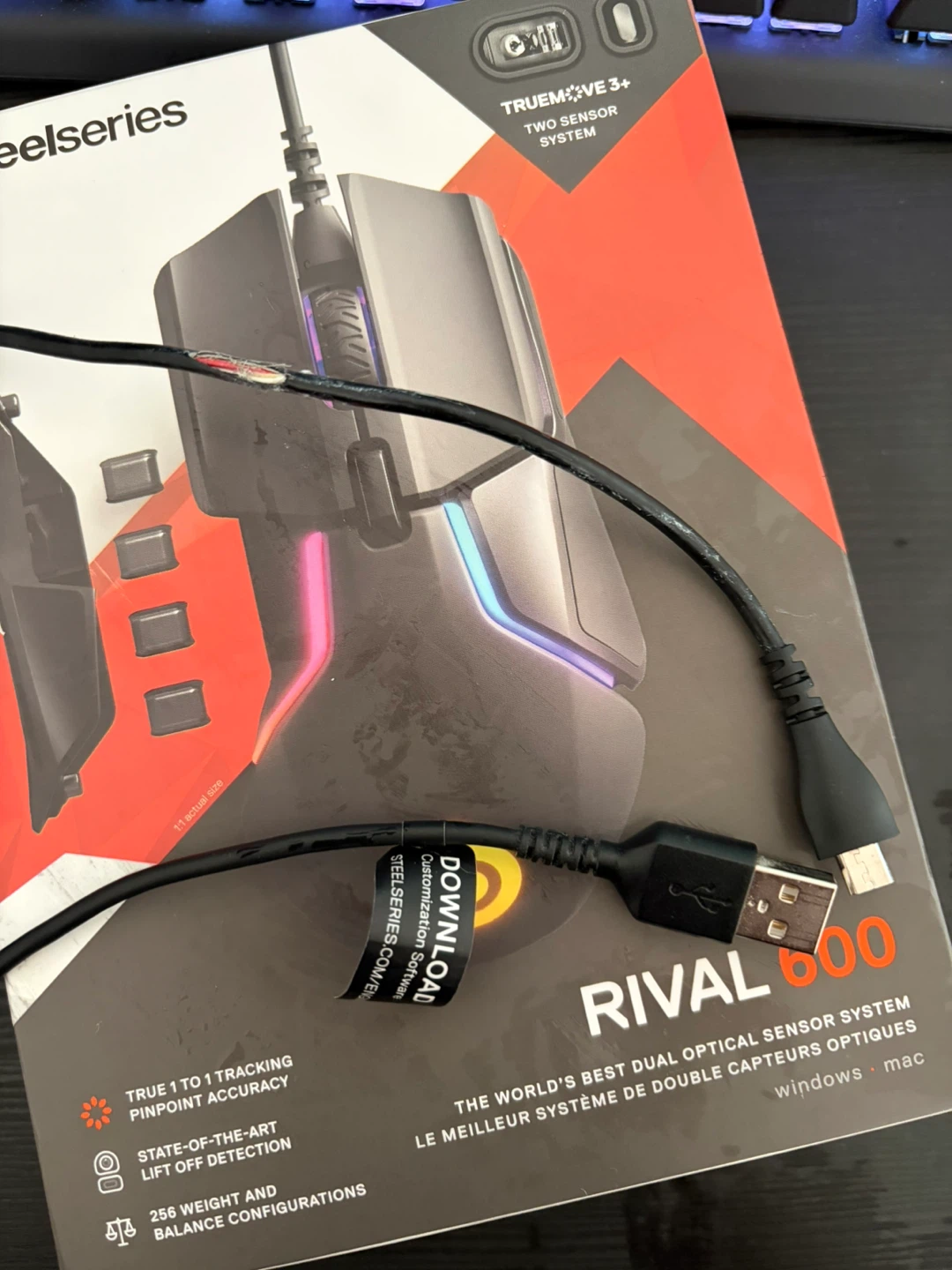 Selling Steelseries Rival 600 Wired Gaming Mouse - photo 4