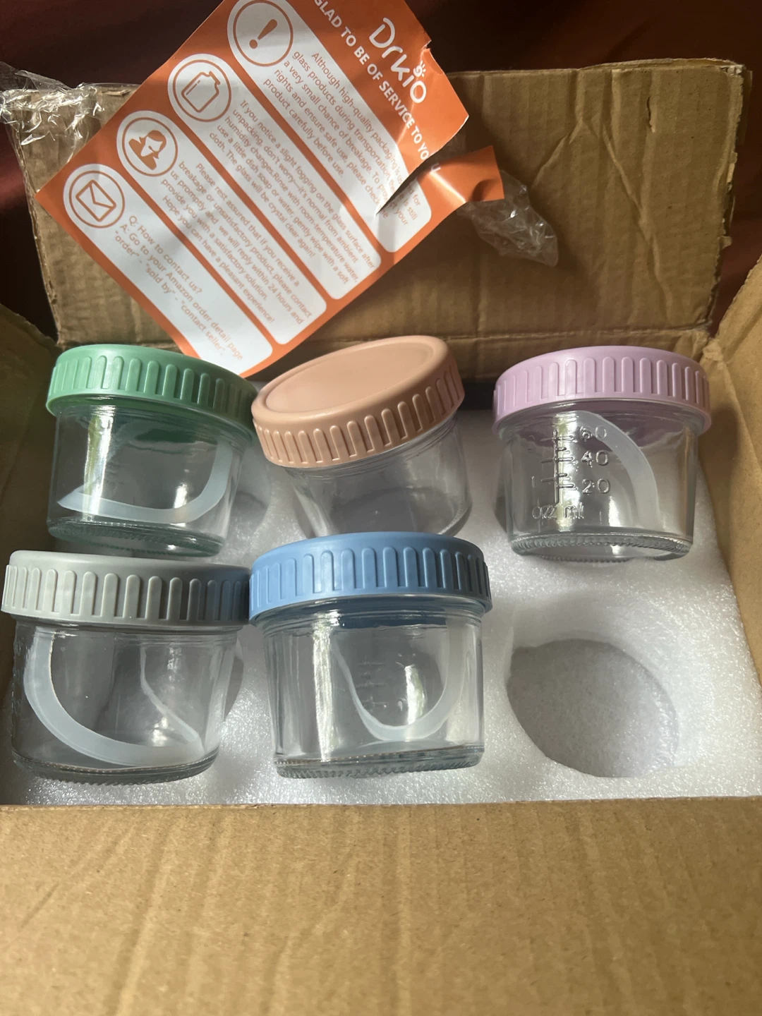 Dr.KiQ Baby Food Storage Jars with Lids - 4 oz - photo 2