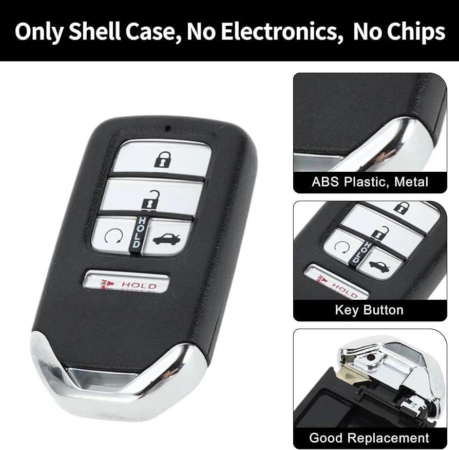 5 Button Key Fob Shell Case Replacement