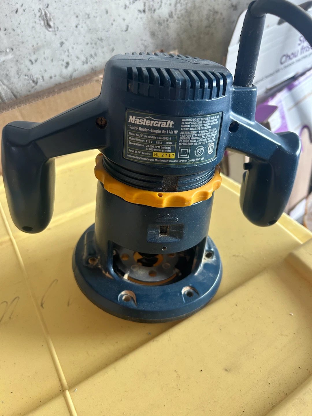 Mastercraft 1-3/8 HP Plunge Router - photo 2