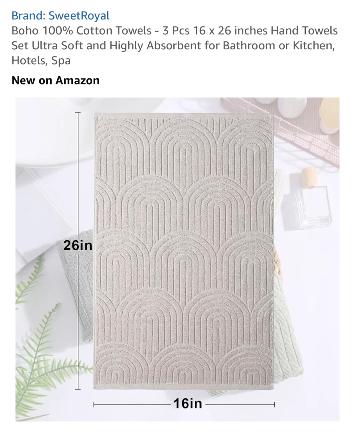 Boho 100% Cotton Towels - 3 - photo 3
