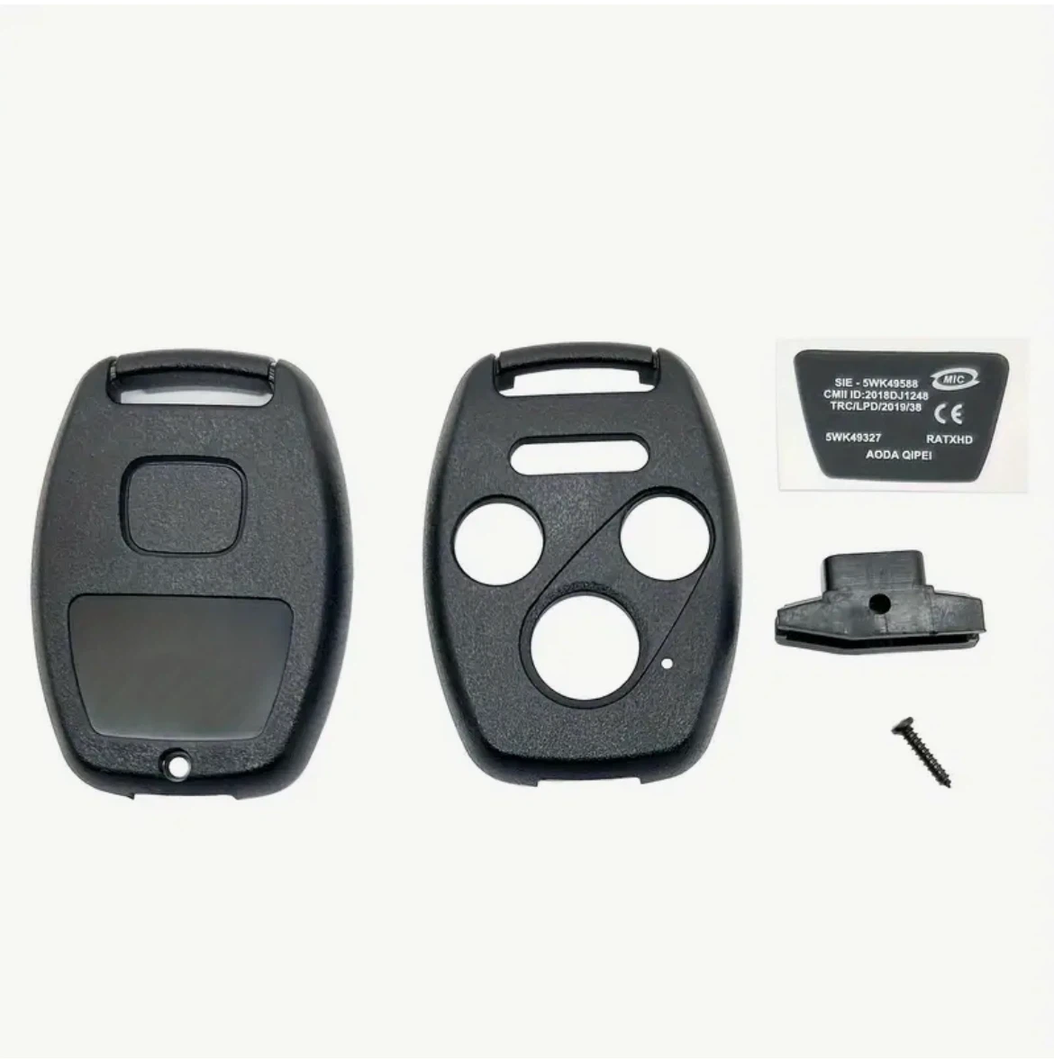 Honda 3 Button Key Fob Replacement Shell Case
