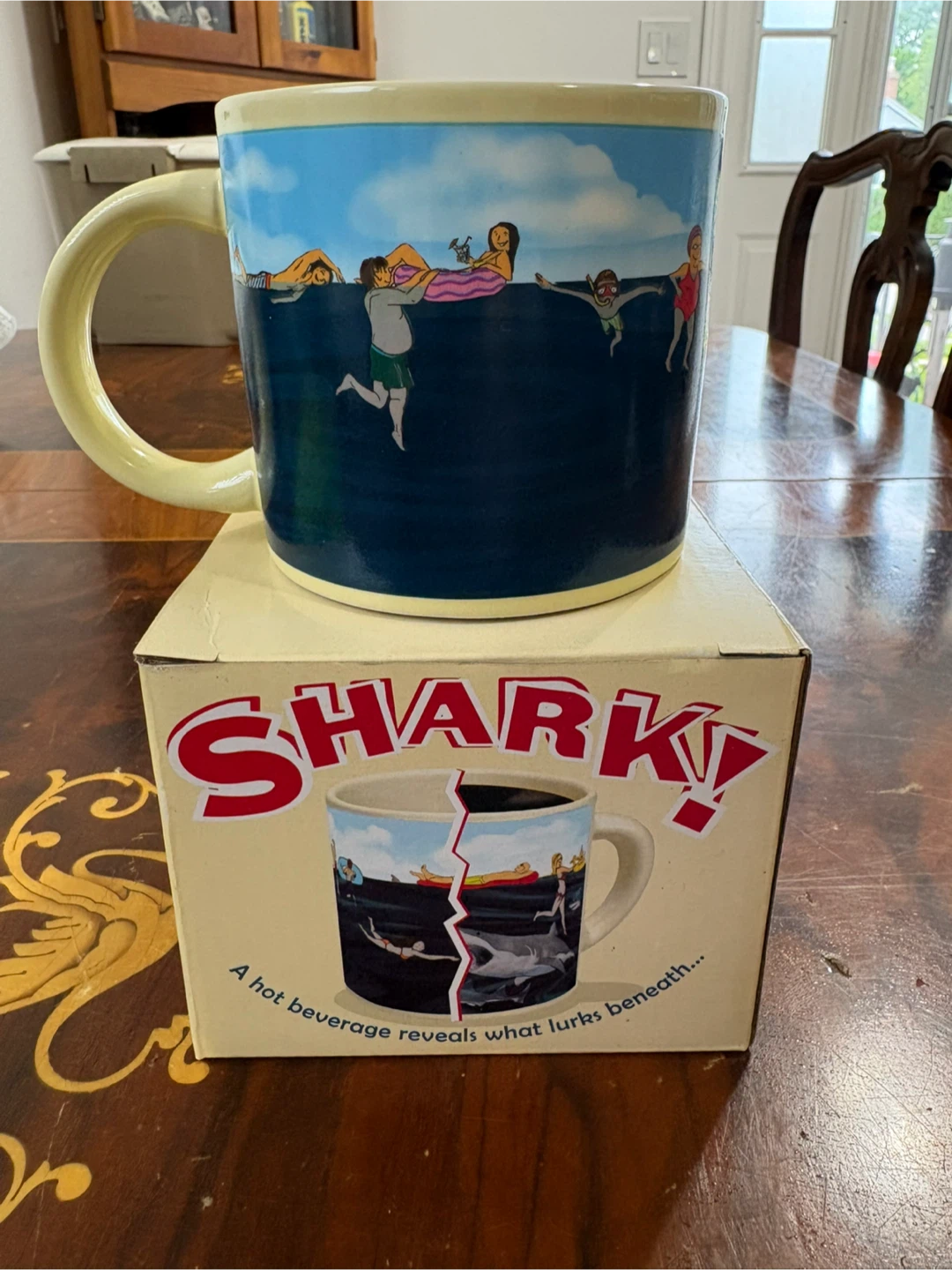 The Unemployed Philosophers Guild Shark Heat Changing Mug