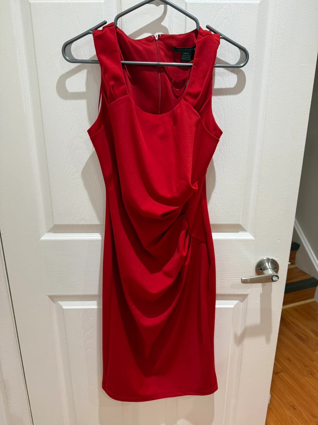 Suzy Shier Red Ruched Dress - S/P