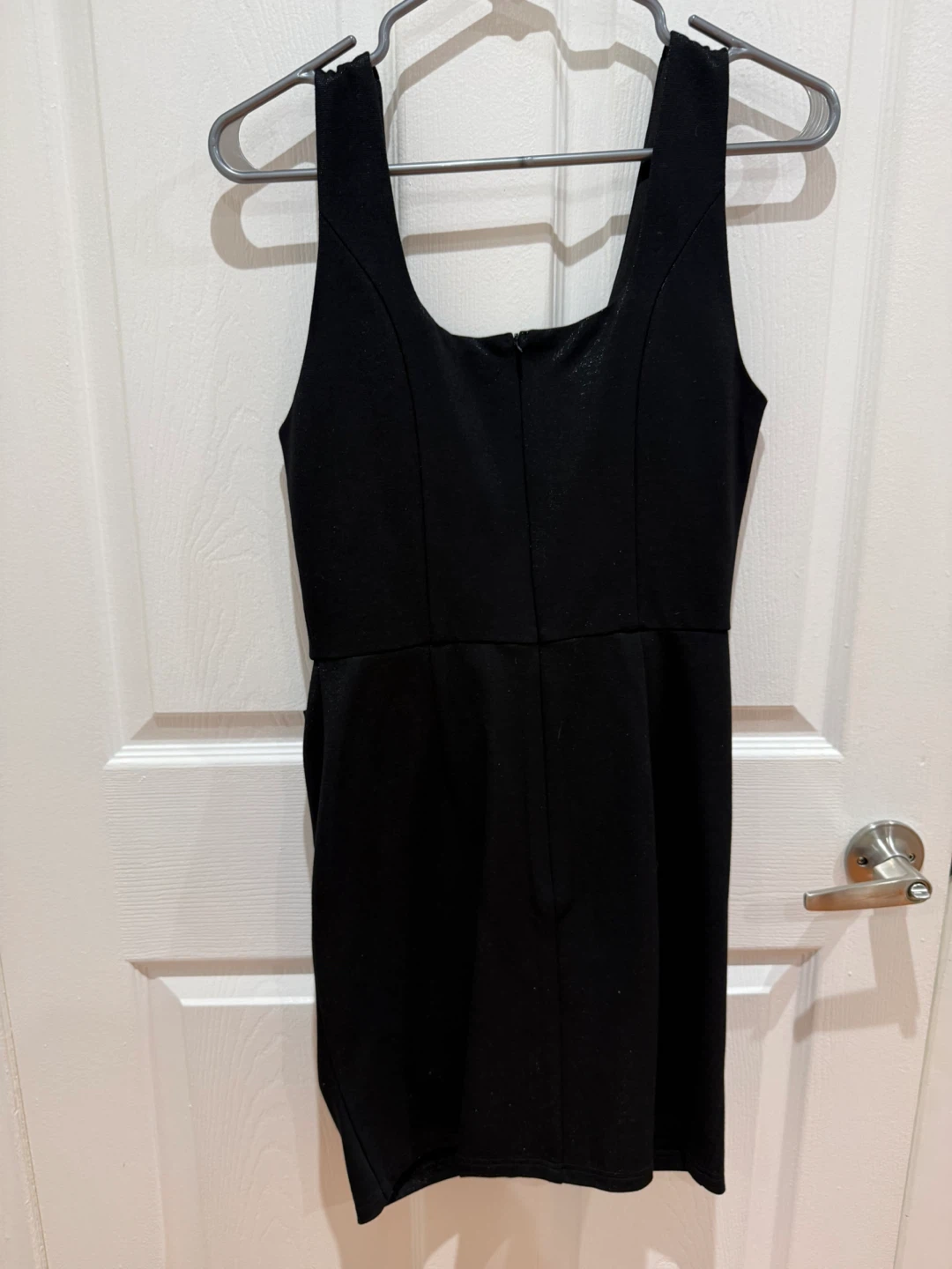 Black Ruched Mini Dress Size S - photo 2