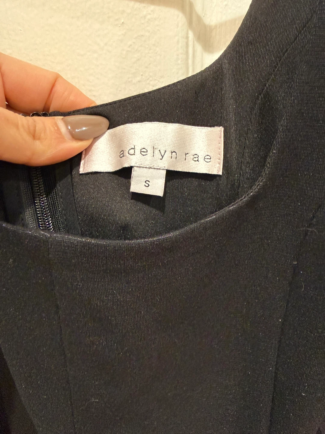 Black Ruched Mini Dress Size S - photo 4
