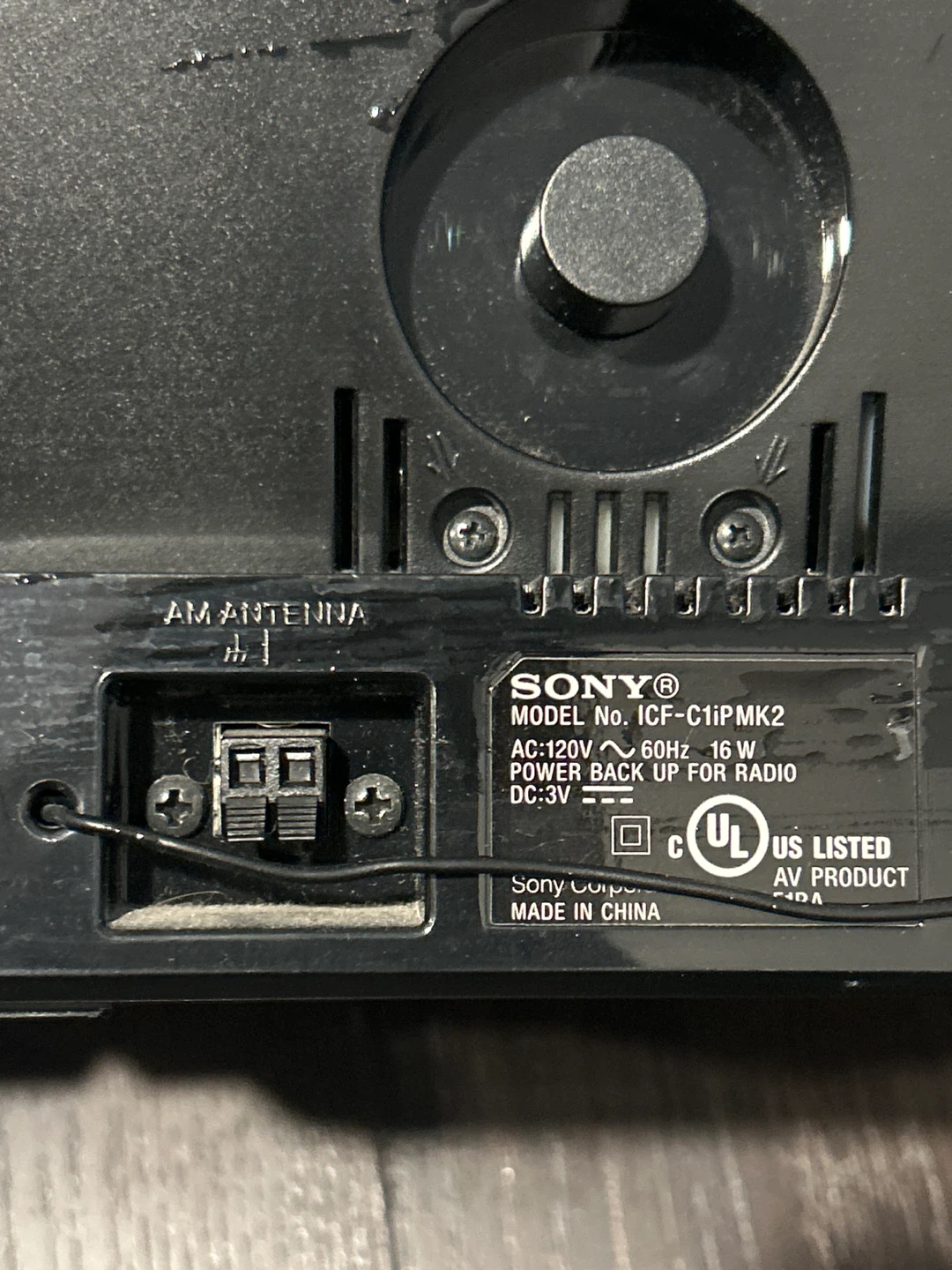 Sony Speaker Dock Clock Radio for iPod iPhone ICF-C1iPMK2 - photo 2