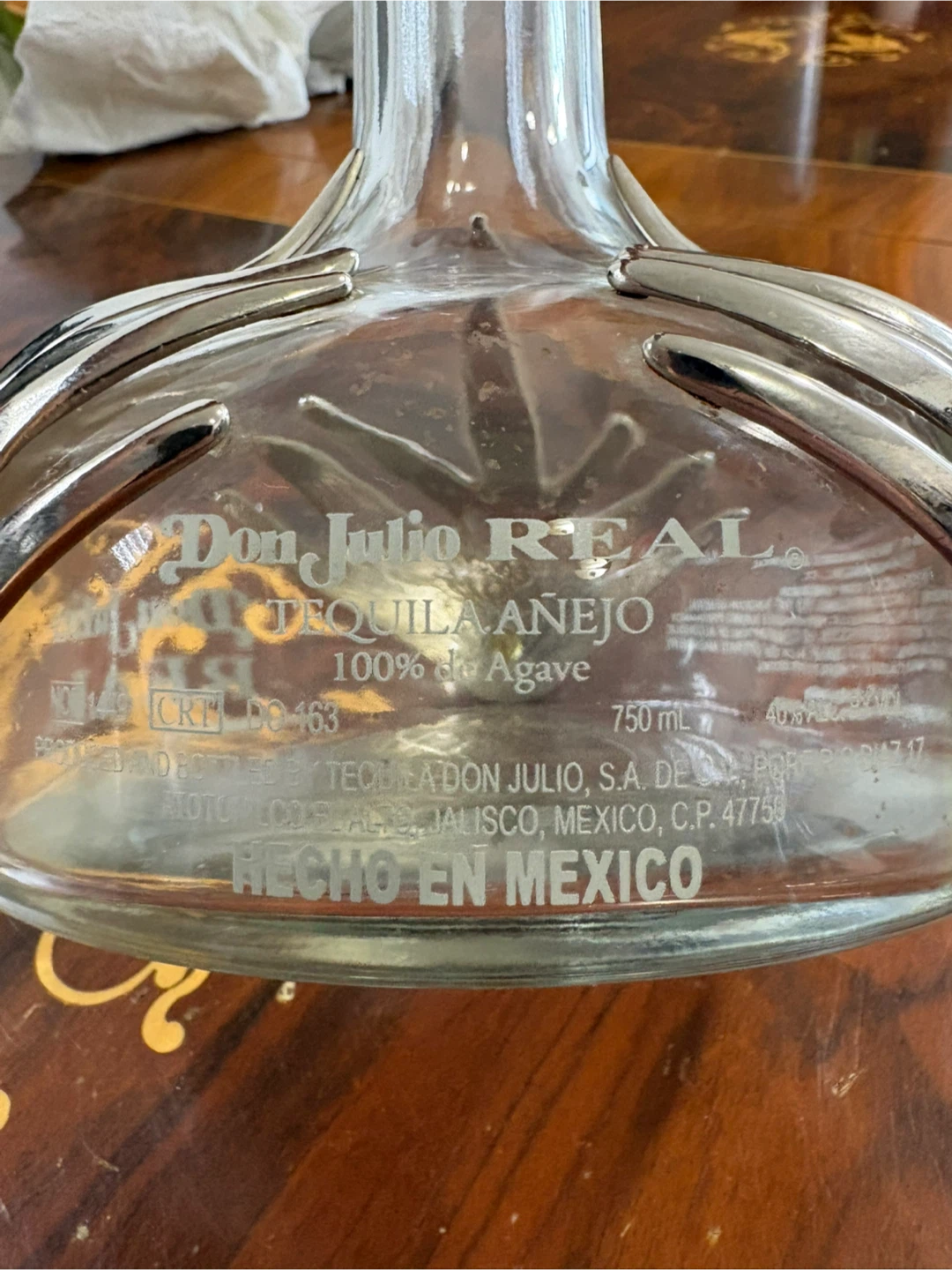 Don Julio Real Tequila Anejo 750ml Empty Decanter - photo 4