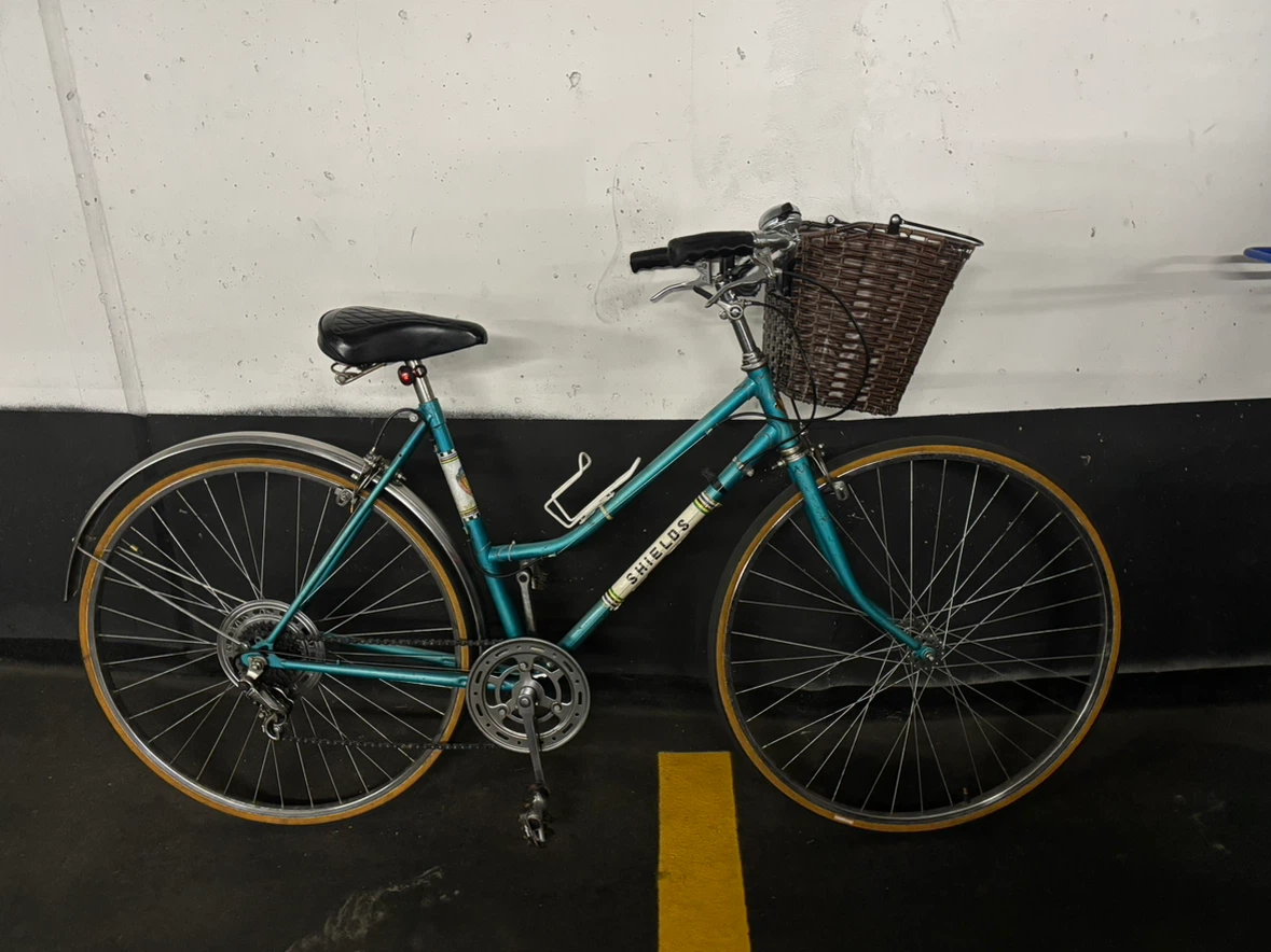 Vintage Shielos 5-Speed City Bike - Basket Included