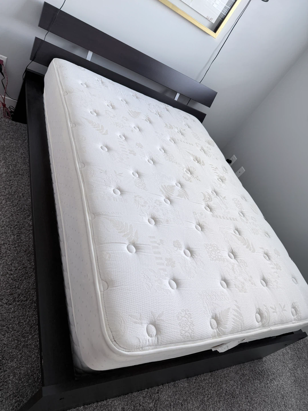 MALM Queen Bed Frame and Mattress - photo 2