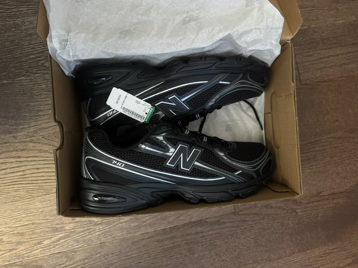 New Balance 740BM2 Black Grey Lifestyle Shoes - photo 2