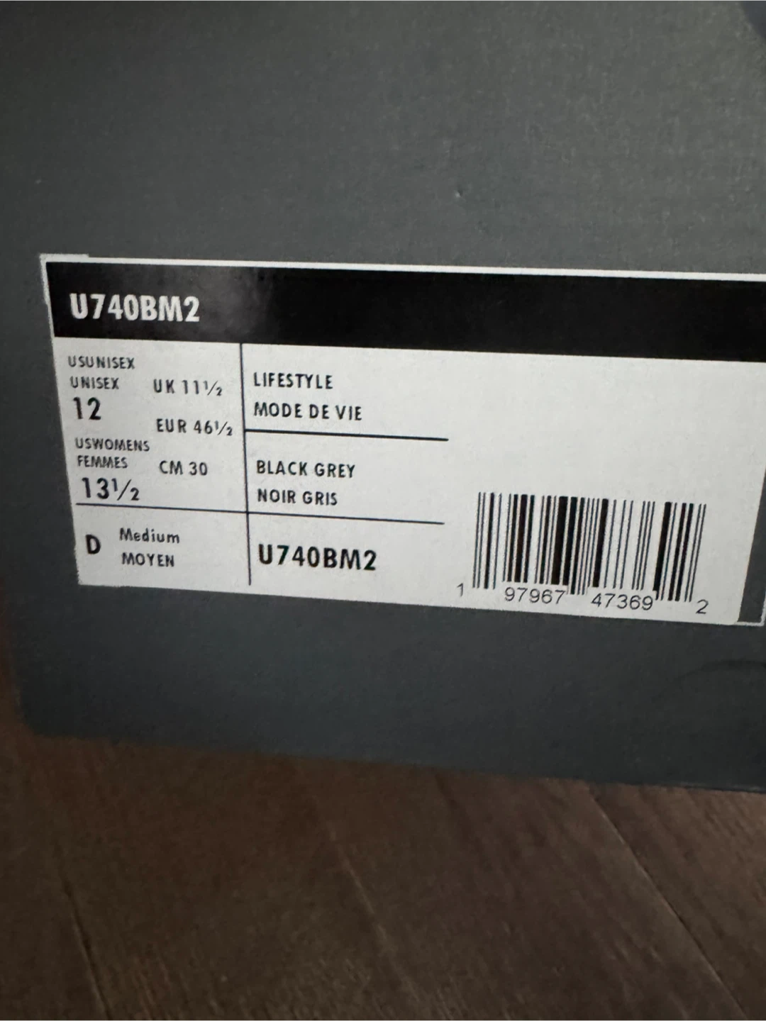 New Balance 740BM2 Black Grey Lifestyle Shoes - photo 4