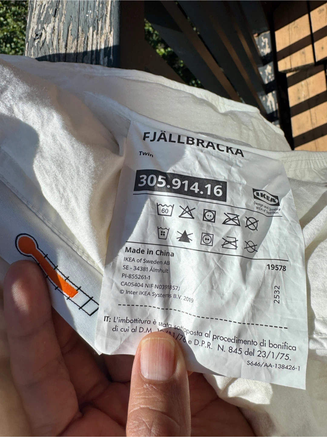 New IKEA FJALLBRACKA twin/single all season duvet - photo 2