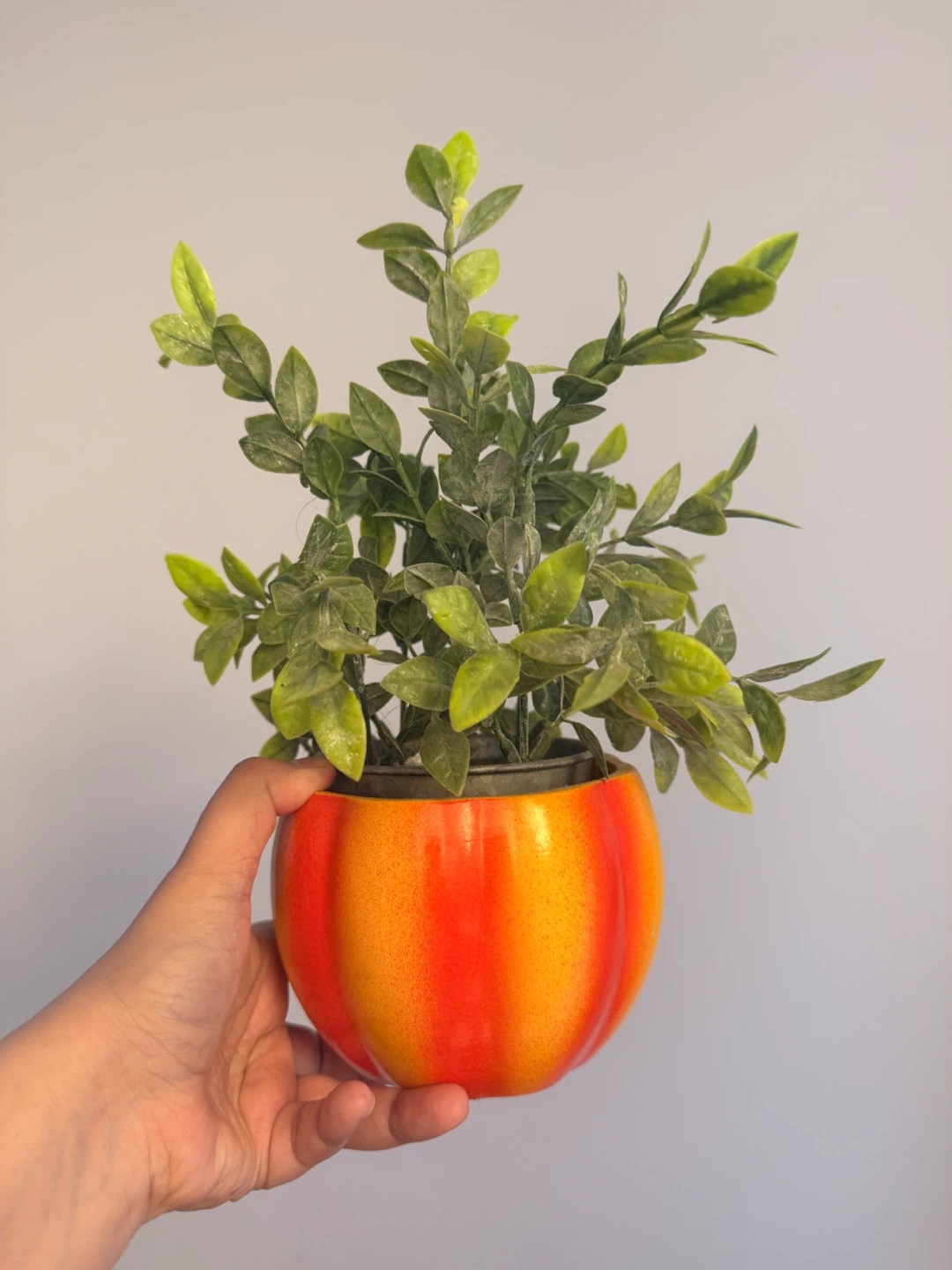 Artificial flowers with pots