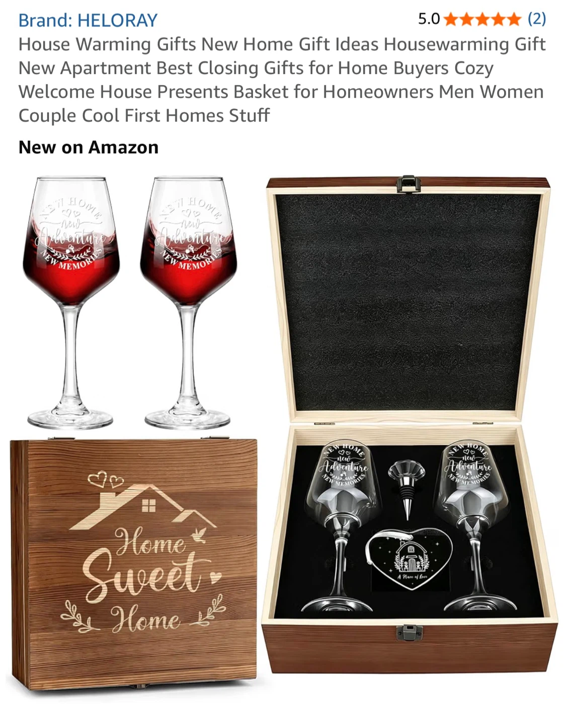 HELORAY New Home Wine Gift Set - photo 2