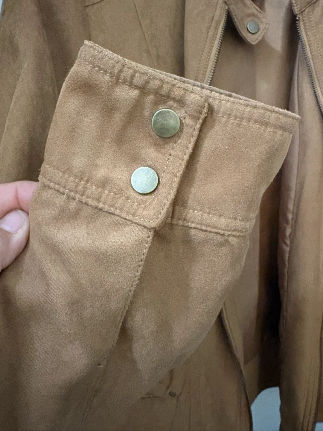 Reitmans Brown Suede-Like Jacket - photo 4