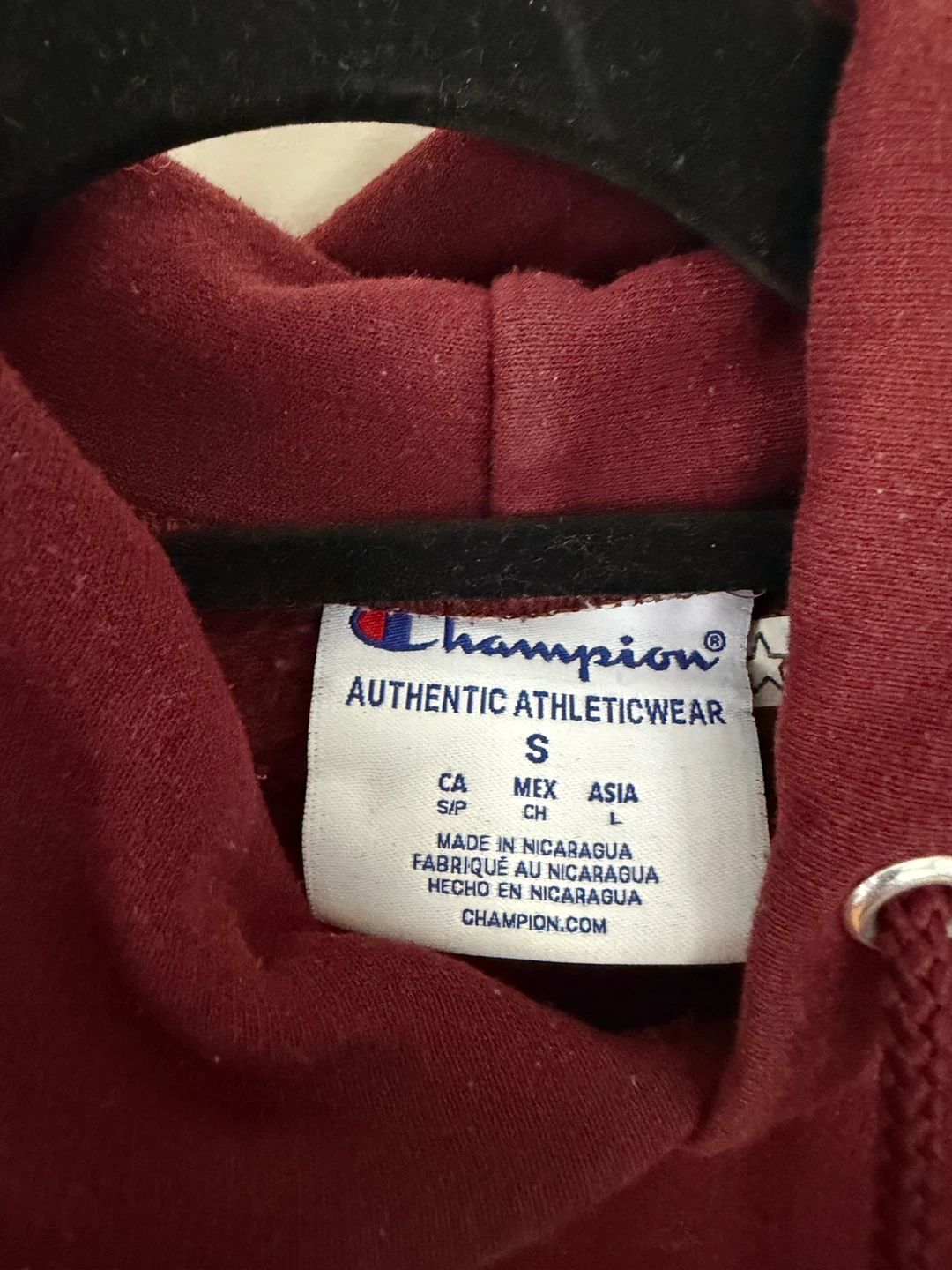 Champion Harvard University Burgundy Hoodie Size S - photo 3