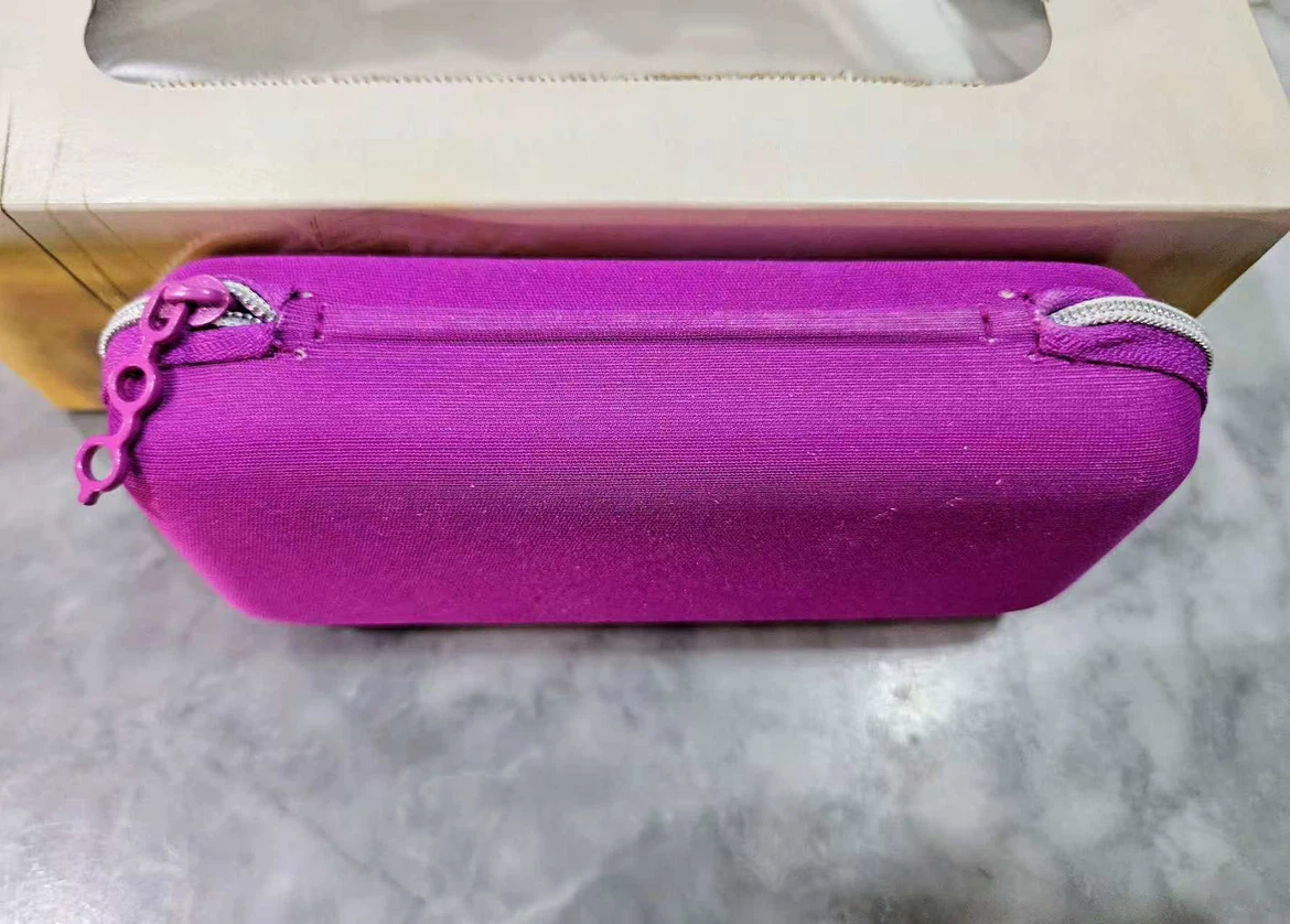 Zoff Purple Glasses Case with Cleaning Cloth - photo 2
