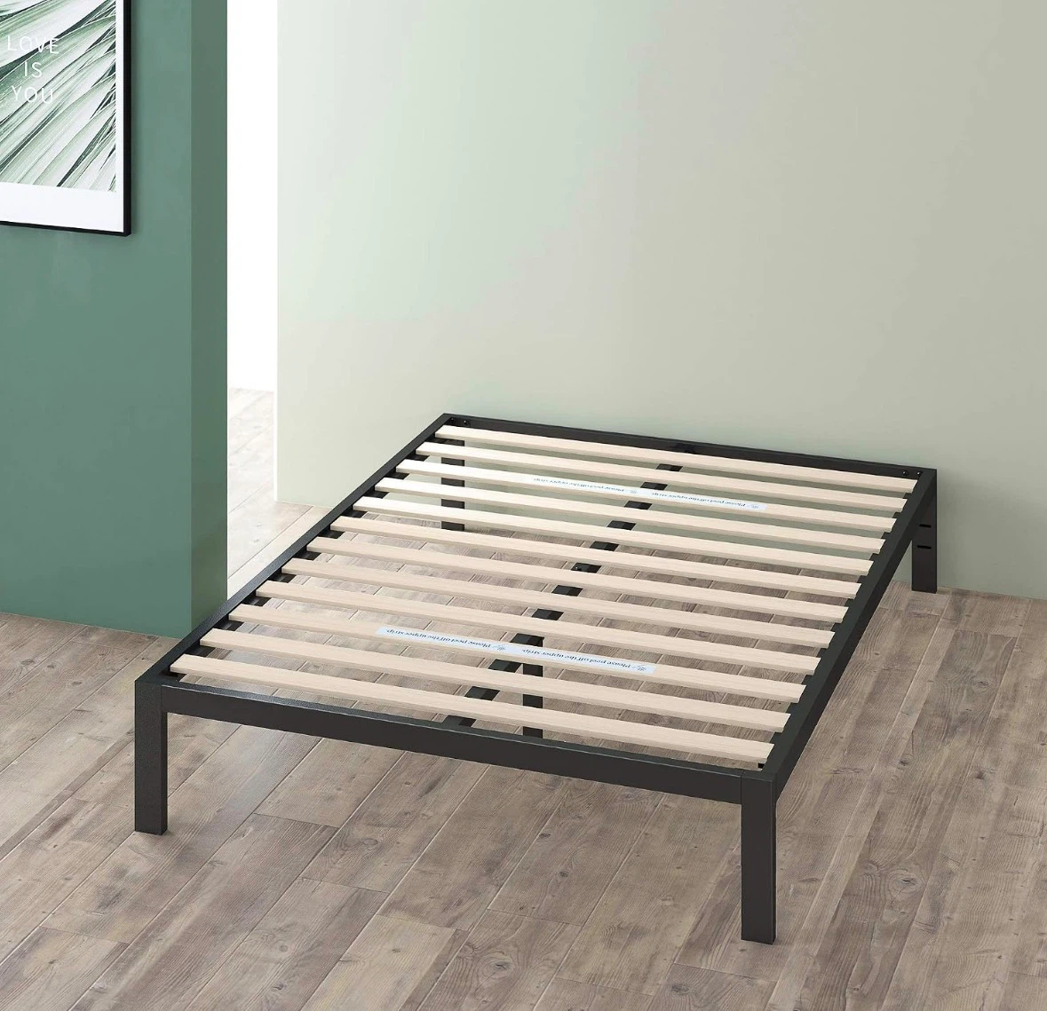 Full bedframe with free coil mattress