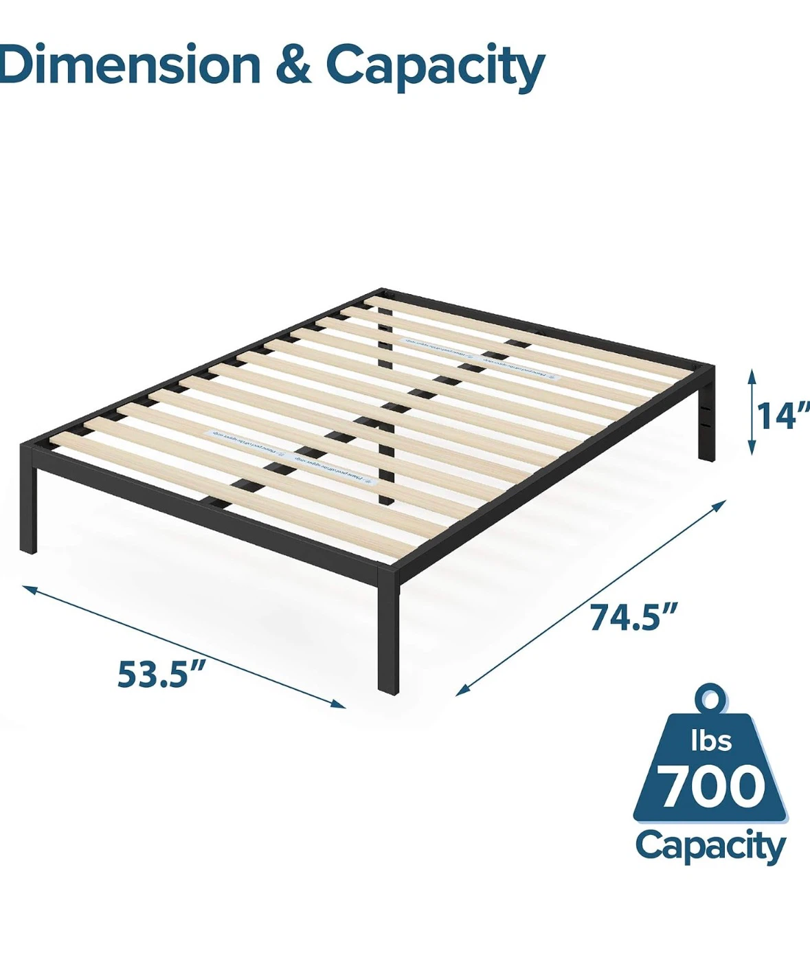 Full bedframe with free coil mattress - photo 2