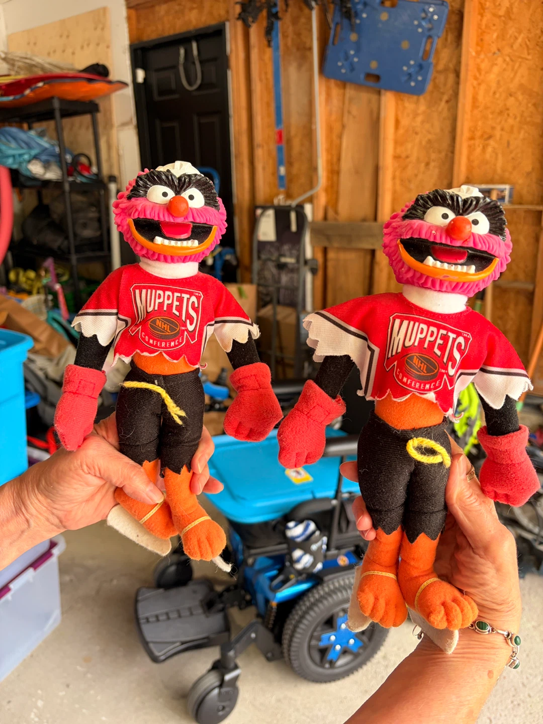 Vintage 1990s Muppets NHL "Animal" Plush Dolls
