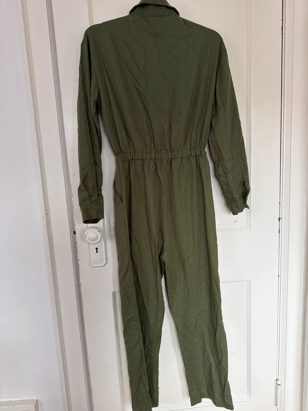 Olive Green Long Sleeve Jumpsuit Size Small - photo 3