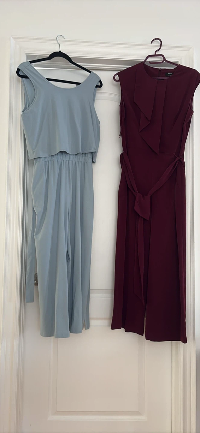 Maroon and Blue Jumpsuits