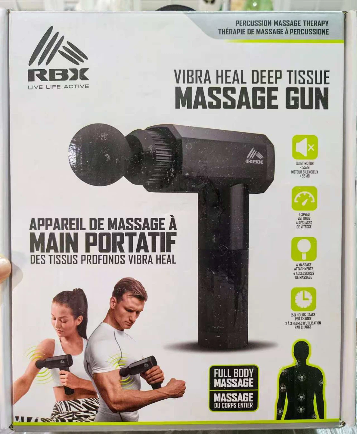 RBX Vibra Heal Deep Tissue Massage Gun