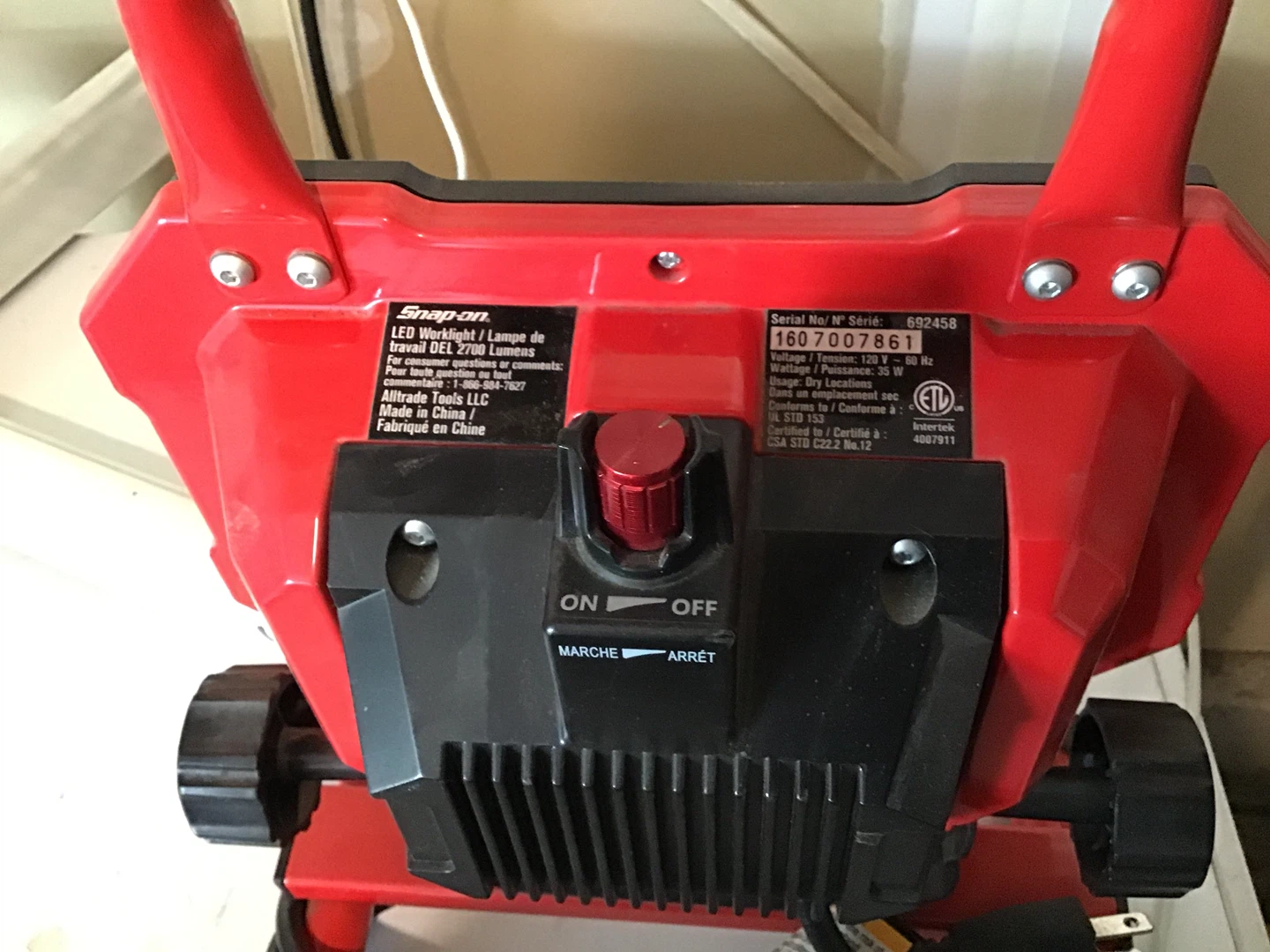 Snap-on LED Corded Work Light - photo 2