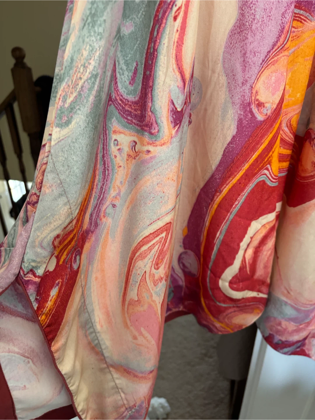 Women's Marbled Print  dress
