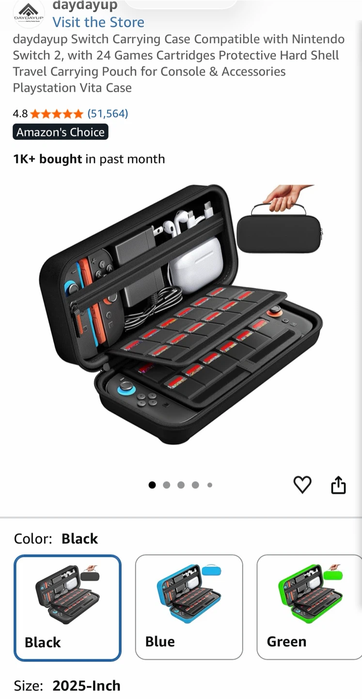 daydayup Carrying Case for Nintendo Switch 2
