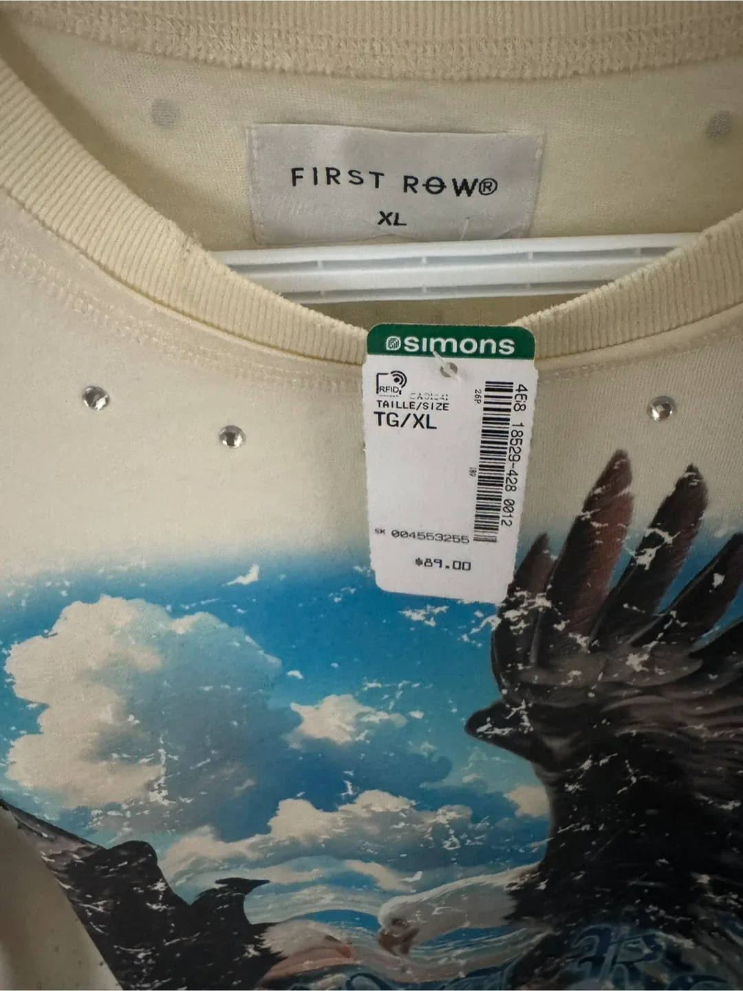First Row Eagle Graphic Rhinestone T-Shirt XL - photo 3