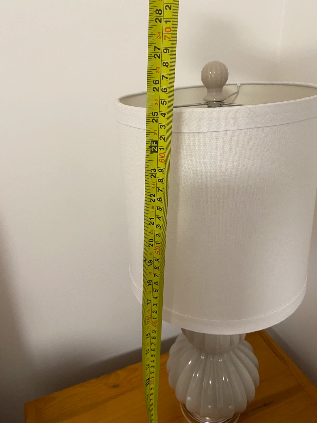 Pair of Table Lamps - Grey Glass Base - photo 2