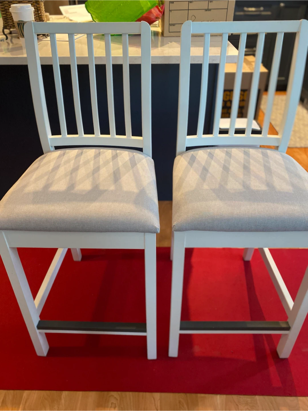 IKEA EKEDALEN Counter Height Stools (Set of 2)