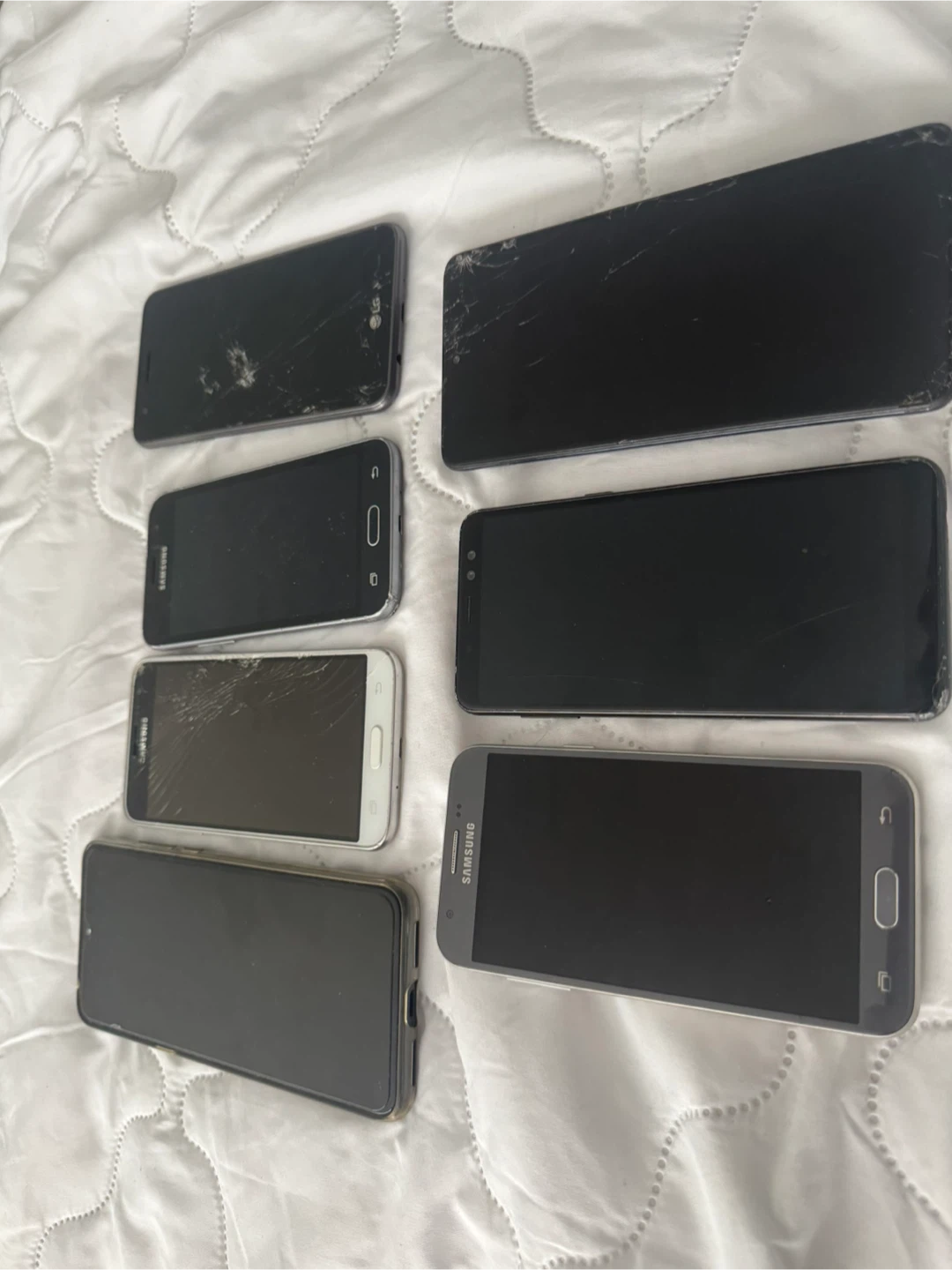 Lot of 7 Used Samsung & LG Smartphones - photo 2