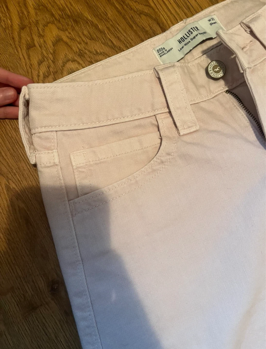 Hollister Light Pink baggy jeans - photo 2