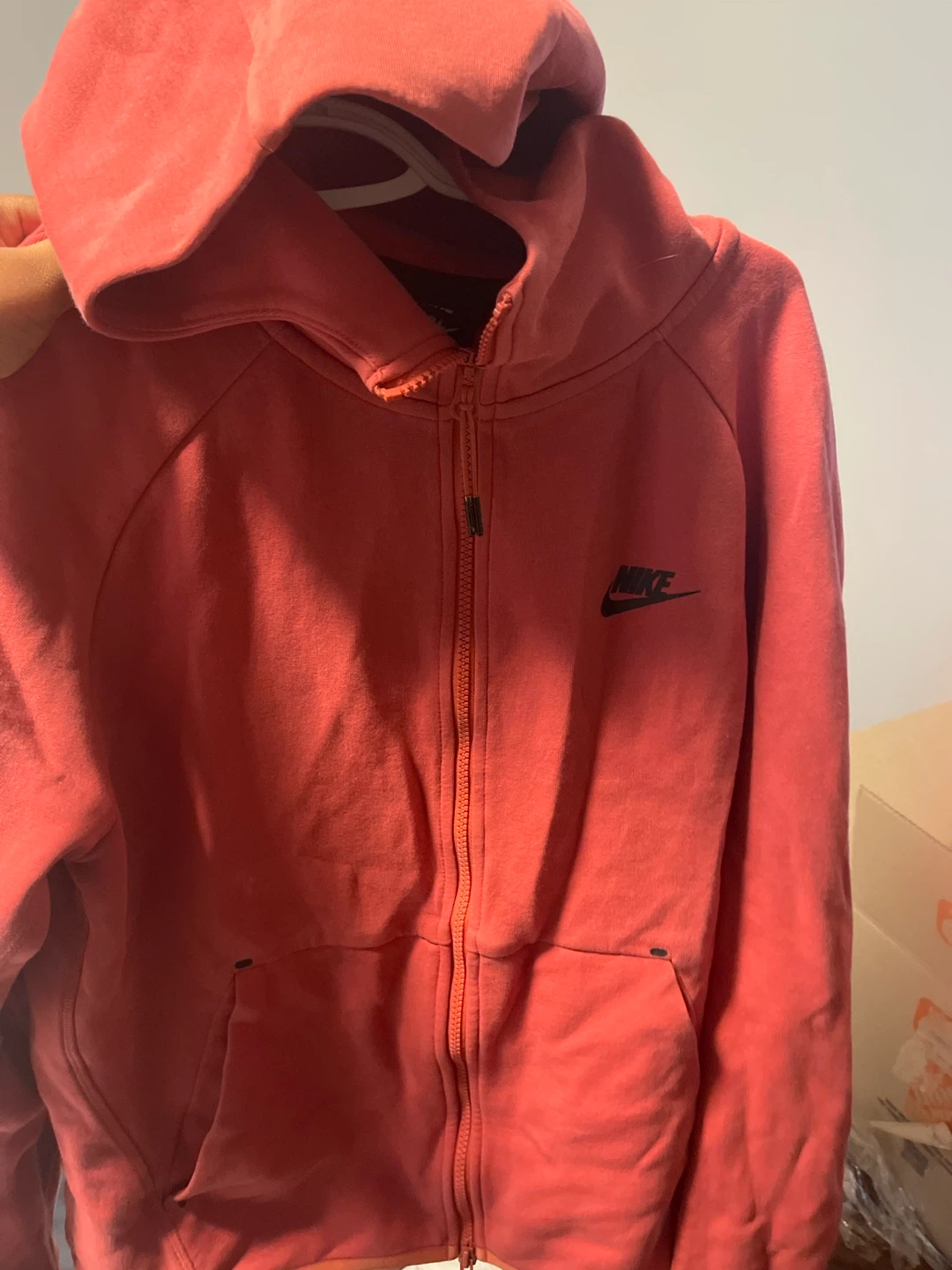 Nike Pink Full-Zip Hoodie Size Medium - photo 3