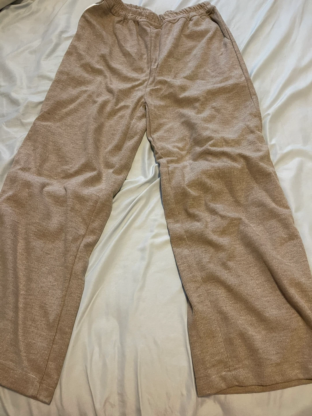 Brown Corduroy Wide Leg Pants