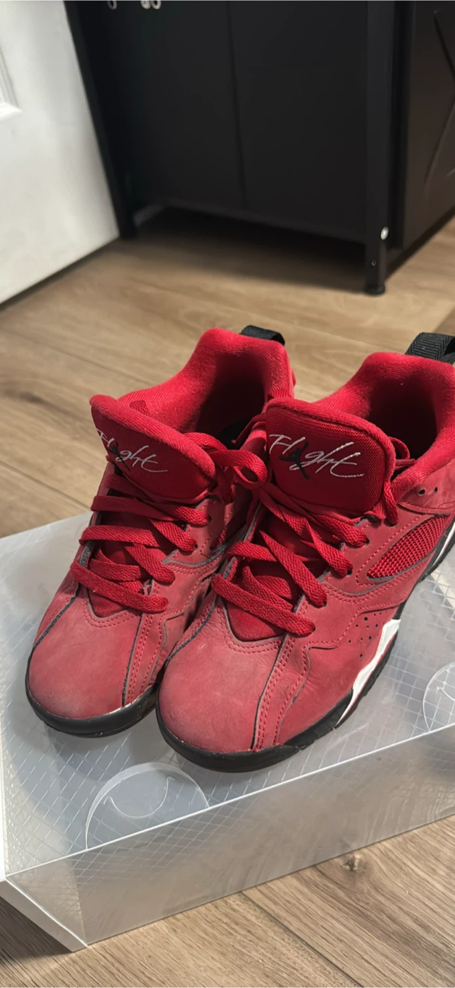 Red Jordan Flight Sneakers