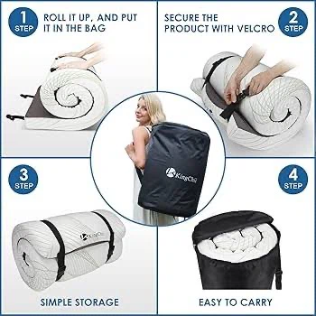 KingChii Memory Foam Camping / SUV Mattress Pad