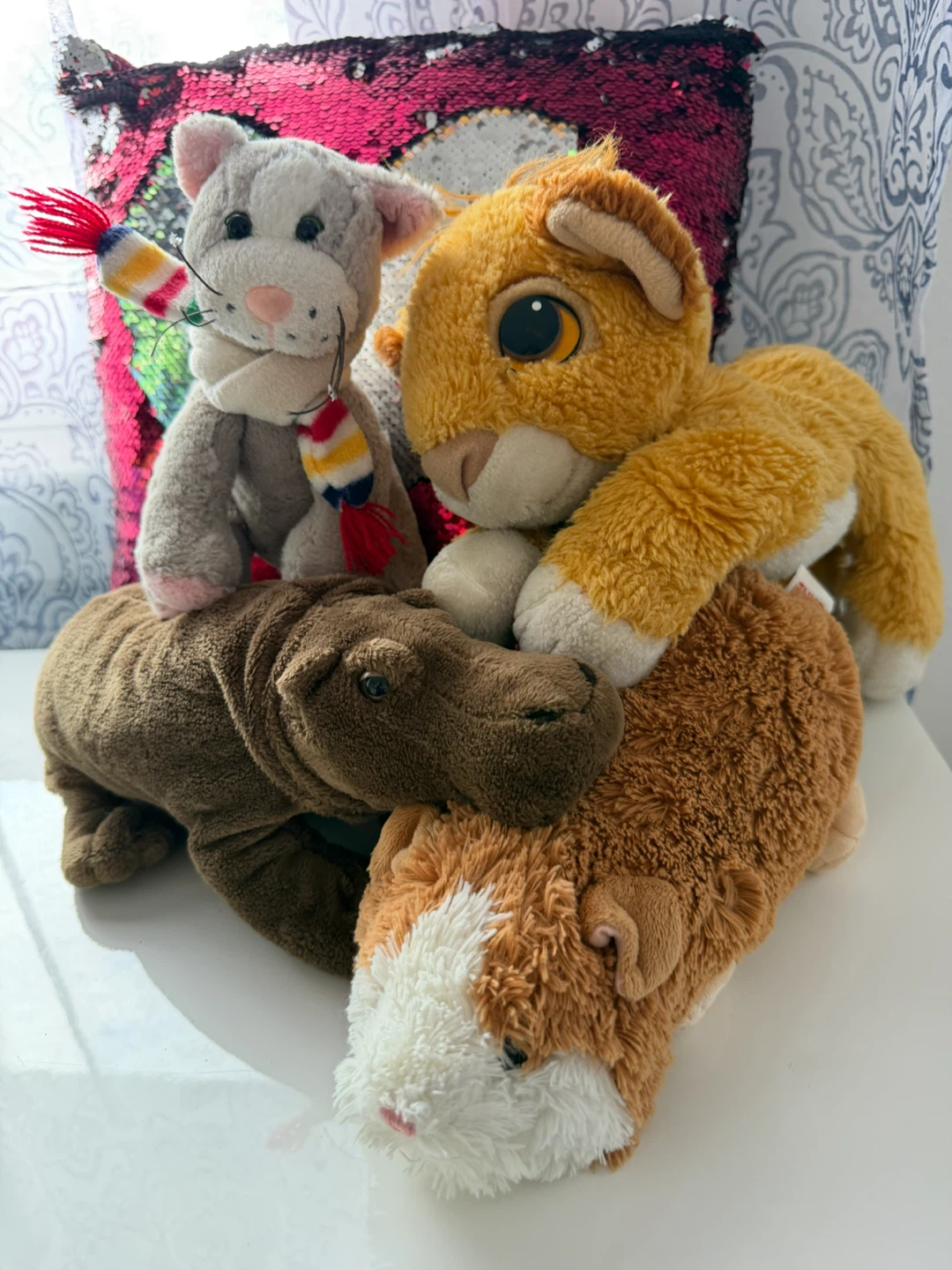 Assorted Plush Animal Toys Set of 4