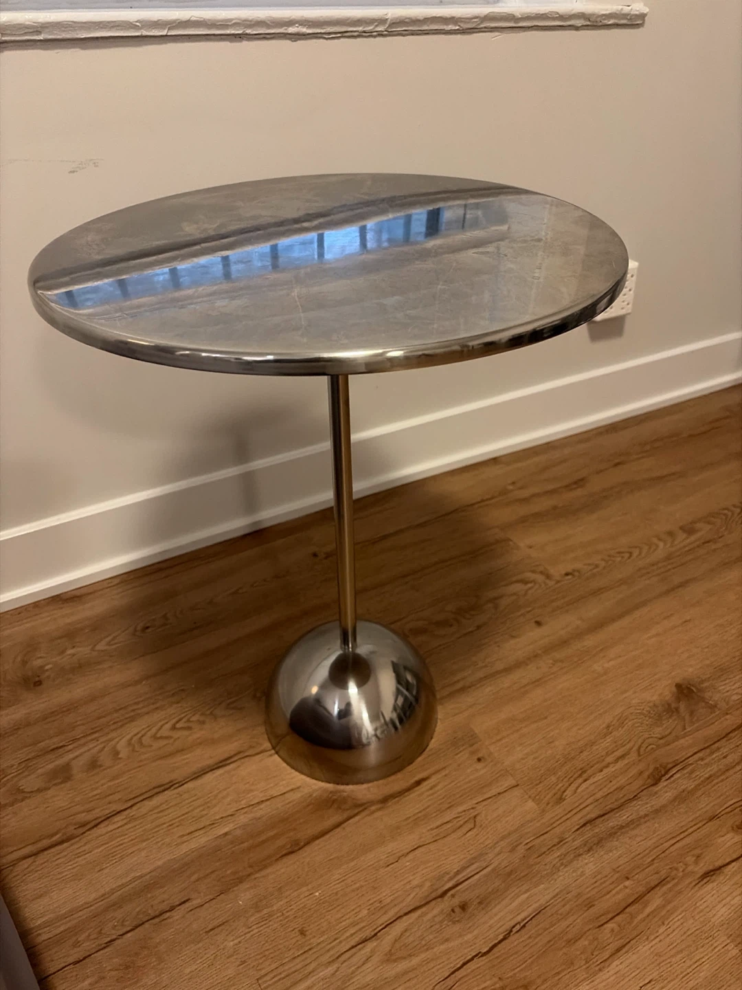 Target Round Chrome Top Accent Table