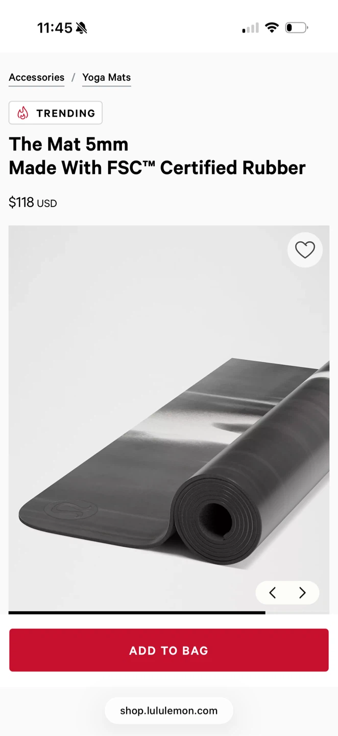 Lululemon Black Yoga Mat - photo 3