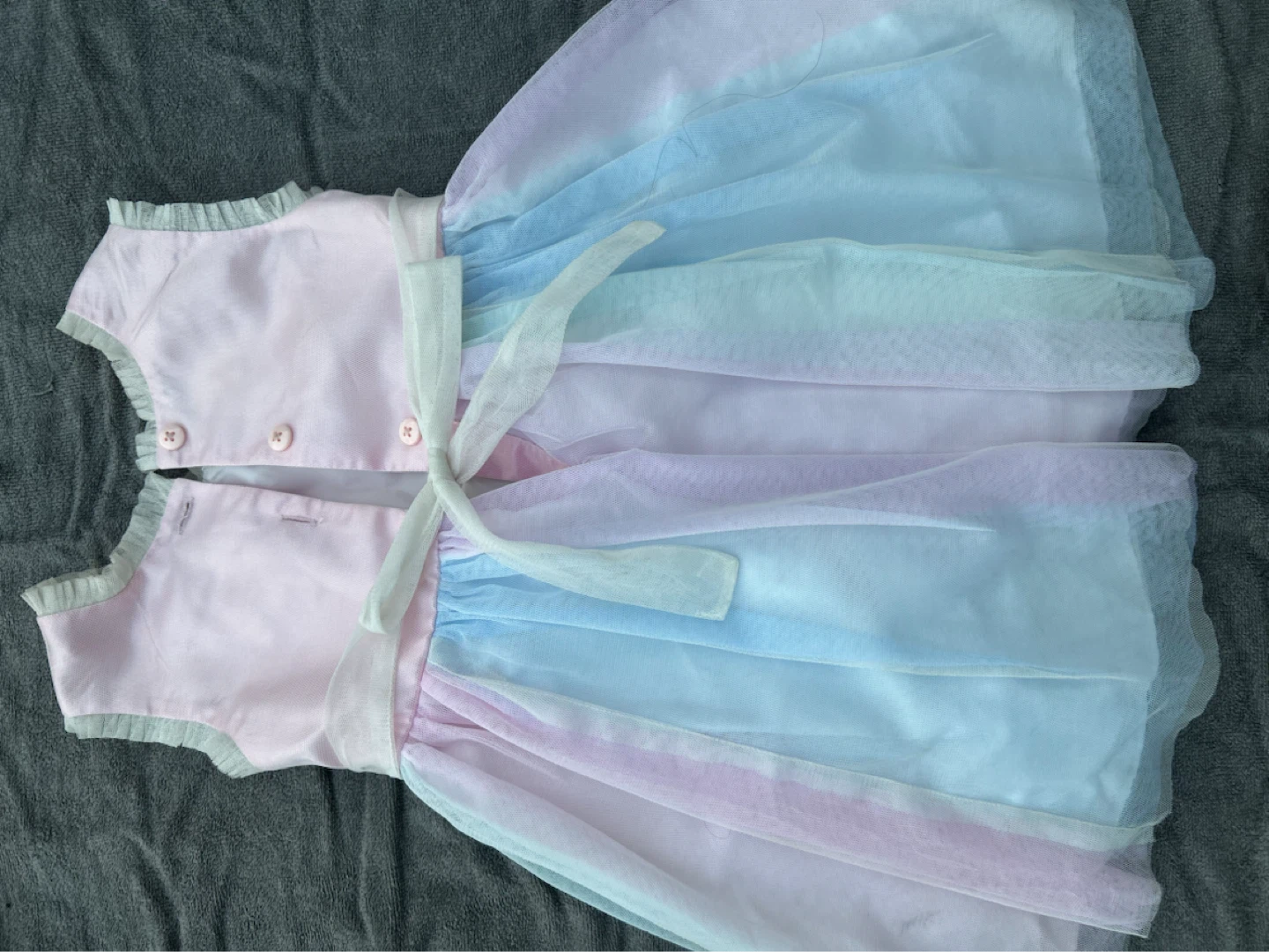 Jona Michelle Pastel Rainbow Tulle Dress - Size 2T (EUC) - photo 3