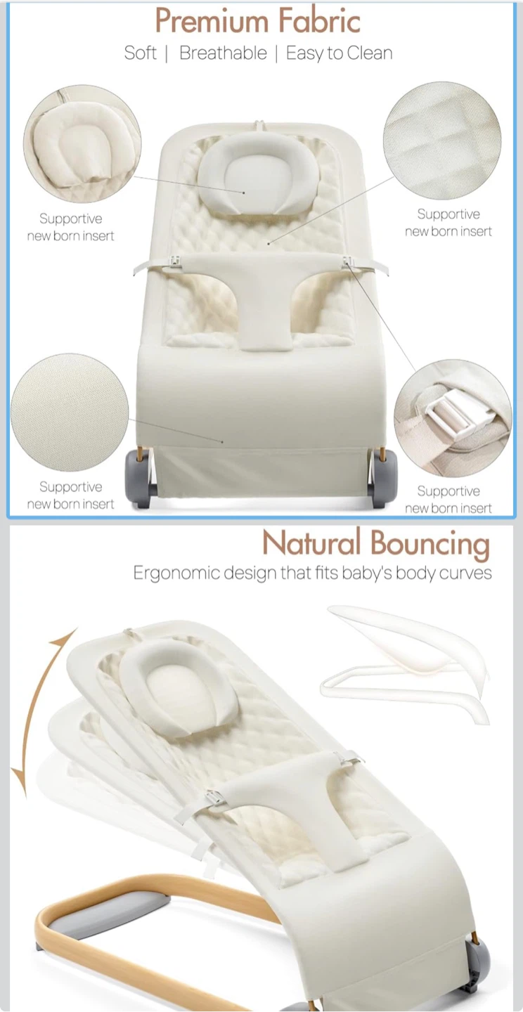 Fodoss Baby Bouncer Seat - Beige