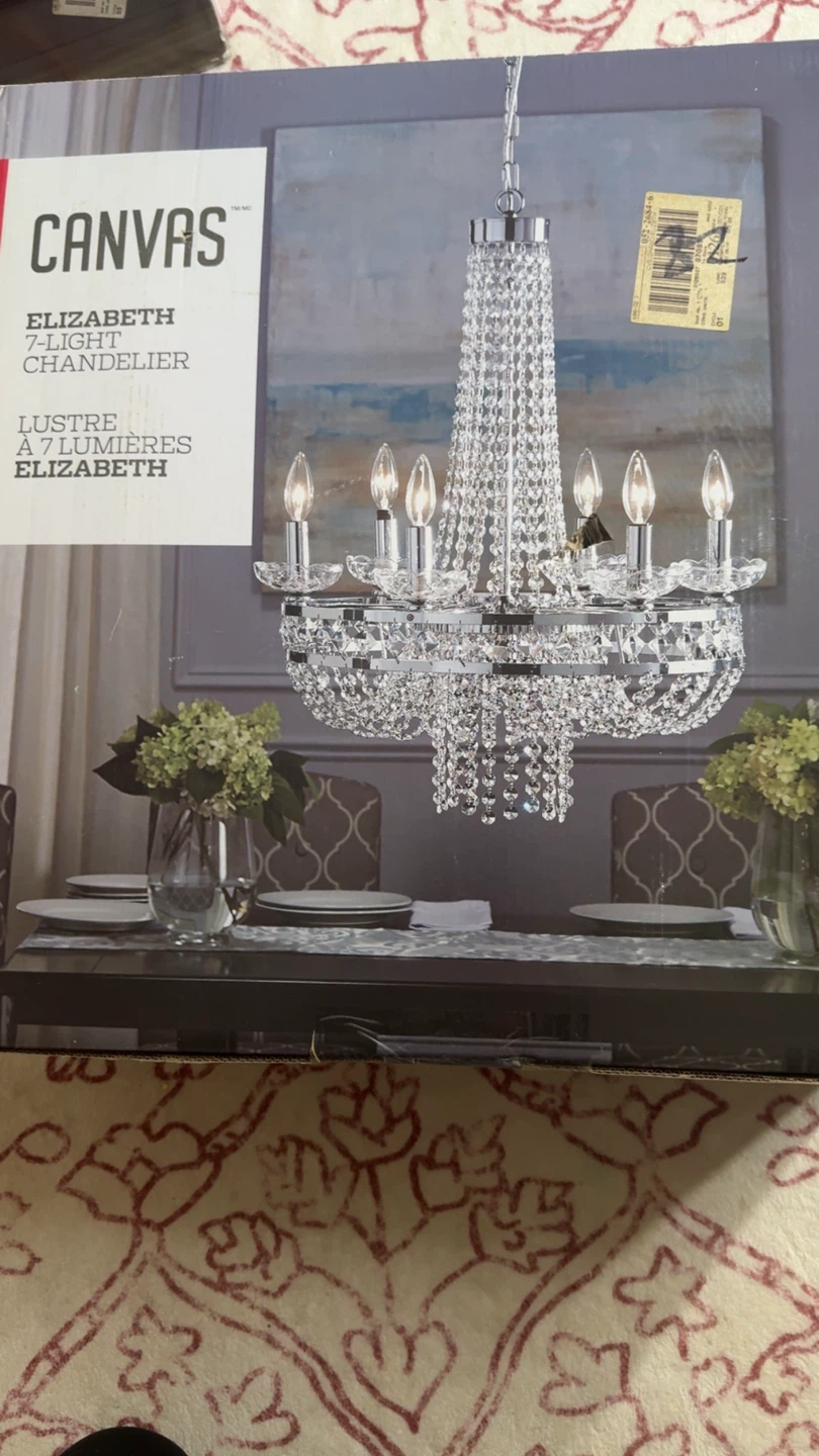 CANVAS Elizabeth 7-Light Crystal Chandelier - photo 2