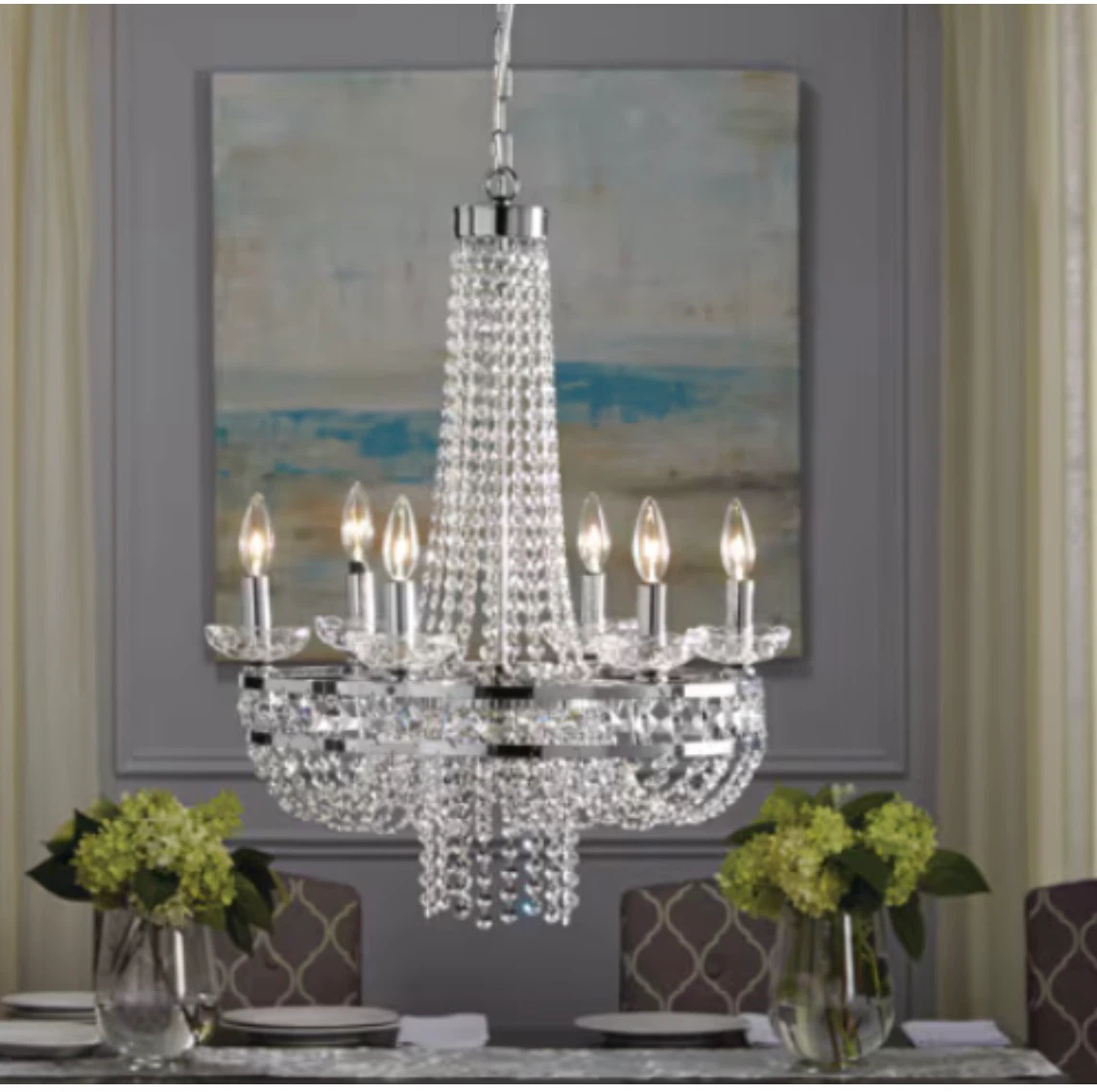 CANVAS Elizabeth 7-Light Crystal Chandelier - photo 3